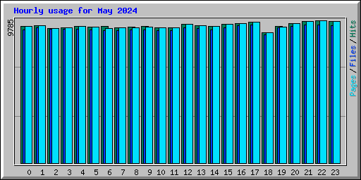 Hourly usage for May 2024