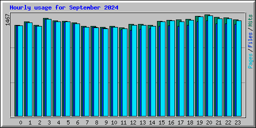 Hourly usage for September 2024