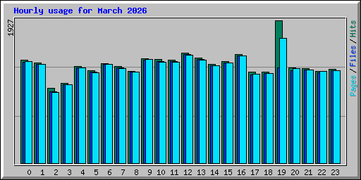 Hourly usage for March 2026